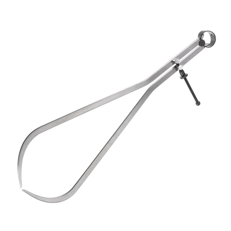 Kozelo Spring Joint Caliper - [16 Inch] Carbon Steel Adjustable Spring Outside Caliper with Solid Nut for Metalworking Drawing Use, Silver Tone - Image 2